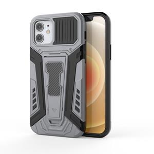 huismerk War Chariot Series Armor All-inclusive schokbestendig PC + TPU-beschermhoes met onzichtbare houder voor iPhone 12 Mini