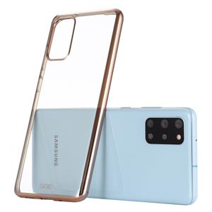 Voor Galaxy S20 GEBEI Plating TPU Shockproof Protective Case(Goud)