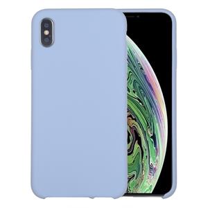 huismerk Four Corners Full Coverage Liquid Silicone Protective Case Back Cover for iPhone XS Max 6.5 inch(Baby Blue)