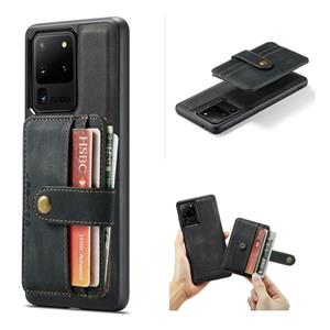 Voor Samsung Galaxy Note20 Ultra JeeHood RFID Blokkeren Anti-Diefstal Magnetische PU + TPU-telefooncase met kaartsleuf