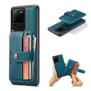 Voor Samsung Galaxy S20 Jeehood RFID blokkerende anti-diefstal magnetische PU + TPU-telefooncase met kaartsleuf