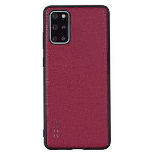 Voor Galaxy S20+ GEBEI Full-coverage Shockproof Leather Protective Case(Red)