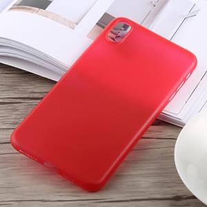 Huismerk 0.3 mm ultradunne Frosted PP Case voor iPhone XS Max (rood)