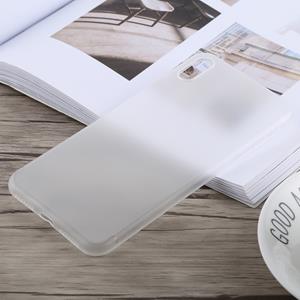 huismerk Ultradunne Frosted PP Case voor iPhone XS Max (wit)