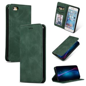 huismerk Retro huid voelen Business magnetische horizontale Flip lederen case voor iPhone 6S & 6 (Army Green)