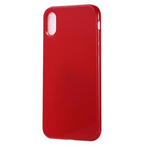 Huismerk Candy Color TPU Case voor iPhone XS Max (rood)