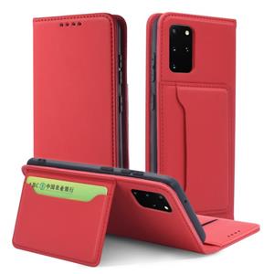 huismerk Voor Samsung Galaxy S20 Plus 5G Sterk magnetisme schokbestendig horizontaal flip vloeistofgevoel lederen hoes met Holder & Card Slots & Wallet(Rood)