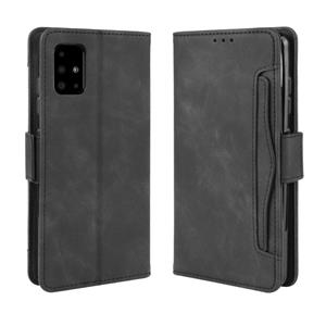 huismerk For Galaxy S20+ Wallet Style Skin Feel Calf Pattern Leather Case with Separate Card Slot(Black)