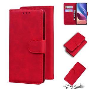 huismerk Voor Xiaomi Redmi K40 / K40 PRO / POCO F3 Skin Feel Pure Color Flip Leather Phone Case