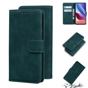 huismerk Voor Xiaomi Redmi K40 / K40 PRO / POCO F3 Skin Feel Pure Color Flip Leather Telefoon Case