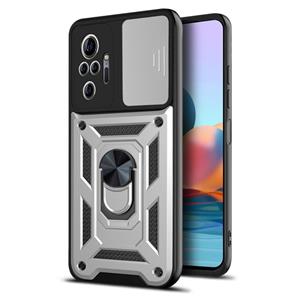 huismerk Voor Xiaomi Redmi Note 10 Pro Sliding Camera Cover Design TPU + PC-beschermhoes