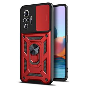 huismerk Voor Xiaomi Redmi Note 10 Pro Sliding Camera Cover Design TPU + PC-beschermhoes