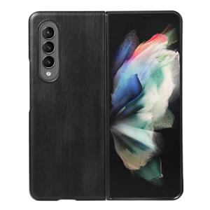 huismerk Voor Samsung Galaxy Z Fold3 5G gele koe textuur PU-telefooncase