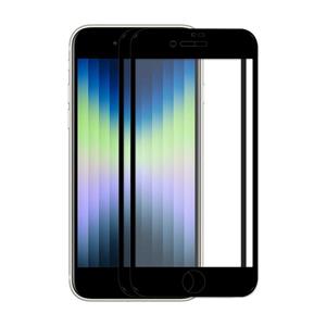 2 stks enkay full lijm 0.26mm 9H 2.5D gehard glas volledige film voor iPhone SE 2022 / SE 2020 / 8/7