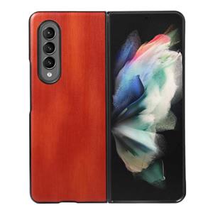 huismerk Voor Samsung Galaxy Z Fold3 5G gele koe textuur PU-telefooncase