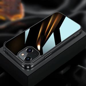 Sulada Metal Frame + Nano Glass + TPU-telefooncase voor iPhone 13