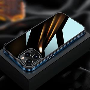 Sulada Metal Frame + Nano Glass + TPU Telefoonhoesje voor iPhone 13 Pro Max