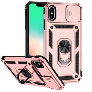 huismerk Glijdende Cockshield Holder telefoonhoesje voor iPhone XS MAX (ROSE GOUD)