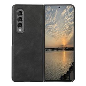 huismerk Voor Samsung Galaxy Z Fold3 5G Cowhide Texture PU-telefooncase