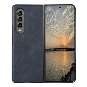 huismerk Voor Samsung Galaxy Z Fold3 5G Cowhide Texture PU-telefoonhoes