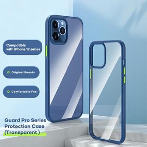 Voor iPhone 12 ROCK Guard Pro Series Shockproof TPU + PC Beschermhoes(Zwart)