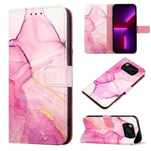 Voor Xiaomi Poco X3 NFC / X3 PRO / X3 PT003 Marmeren Patroon Flip Lederen Telefoonhoes (Roze Purple Gold LS001)