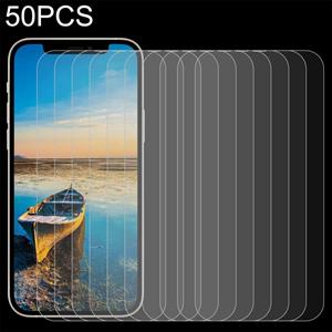 huismerk 50 stks 0.26mm 9H 2.5D gehard glasfilm voor iPhone 13 mini