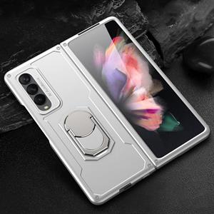 Voor Samsung Galaxy Z Fold3 5G GKK opvouwbare schokbestendige pc-case met ringhouder