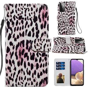 huismerk Voor Samsung Galaxy A72 5G / 4G Geschilderd Patroon Horizontale Flip Leren Case met Houder & Card Slots & Fotolijst (Leopard)