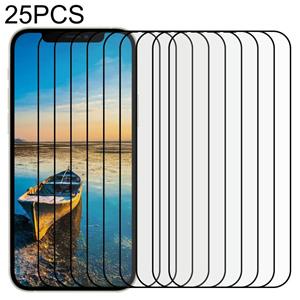 huismerk 25 stuks Volledige lijm Volledig scherm Gehard Glass Film voor iPhone 13/3 PRO