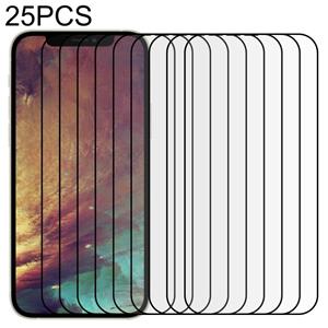 huismerk 25 stks Volledige lijm Volledige scherm Gehard Glass Film voor iPhone 13 Pro Max