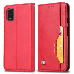 huismerk For Galaxy S20 Ultra Knead Skin Texture Horizontal Flip Leather Case with Photo Frame & Holder & Card Slots & Wallet(Red)