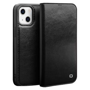 Qialino horizontale flip lederen tas met houder & kaart slots & portefeuille voor iphone 13