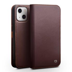 Qialino Business Horizontal Flip Lederen Case met Houder & Card Slots & Portemonnee voor iPhone 13 (Brown)