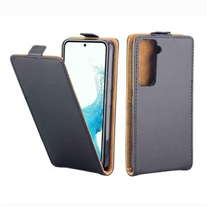 huismerk Voor Samsung Galaxy S22 5G verticale flip lederen telefooncase met kaartsleuf