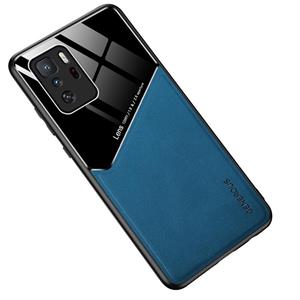 huismerk Voor Xiaomi Redmi Note 10 Pro 5G All-inclusive Leather + Organic Glass Beschermhoes met metalen ijzeren blad