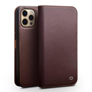 Qialino Business Horizontal Flip Lederen Case met Houder & Card Slots & Portemonnee voor iPhone 13 Pro Max (Brown)