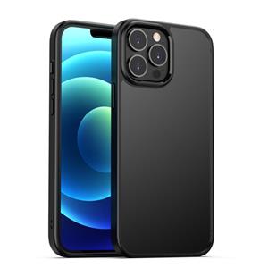 huismerk Helder acryl + TPU vierhoek all-inclusive schokbestendig hoesje voor iPhone 13 Pro Max (zwart)