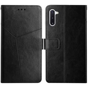 Voor Samsung Galaxy Note10 y Stitching Horizontale Flip Lederen Case met Houder & Card Slots & Portemonnee & Fotolijst