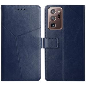 huismerk Voor Samsung Galaxy Note20 Ultra Y Stitching Horizontale Flip Leren Case Met Houder & Card Slots & Portemonnee & Photo Frame