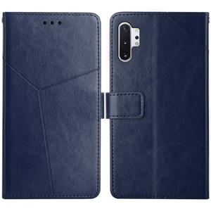 Voor Samsung Galaxy Note10 + Y Stitching Horizontale Flip Leren Case met Houder & Card Slots & Portemonnee & Fotolijst