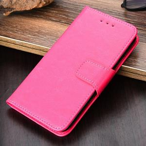 Voor Xiaomi Poco X3 NFC / POCO X3 Crystal Texture Horizontale Flip Lederen Case met Houder & Card Slots & Portemonnee (Rose Red)