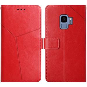 huismerk Voor Samsung Galaxy S9 Y Stitching Horizontale Flip Leren Case met Houder & Card Slots & Portemonnee & Fotolijst