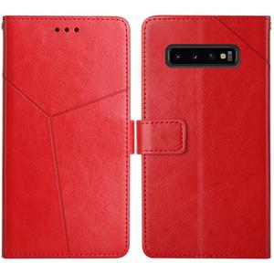 huismerk Voor Samsung Galaxy S10 + Y Stitching Horizontale Flip Leren Case met Houder & Card Slots & Portemonnee & Fotolijst