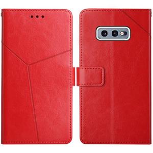 huismerk Voor Samsung Galaxy S10e Y Stitching Horizontale Flip Lederen Case met Houder & Card Slots & Portemonnee & Fotolijst