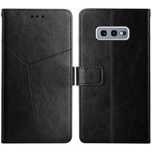 huismerk Voor Samsung Galaxy S10E Y Stitching Horizontale Flip Lederen Case met Houder & Card Slots & Portemonnee & Fotolijst