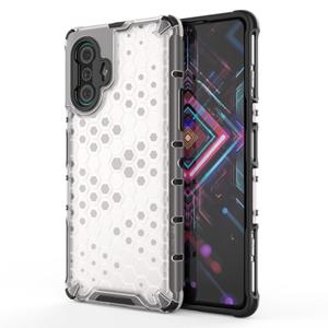 huismerk Voor Xiaomi Redmi K40 Gaming Shockproof Honeycomb PC + TPU-beschermhoes