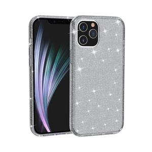 huismerk Voor iPhone 12 mini Shockproof Terminator Style Glitter Powder Protective Case(Grijs)