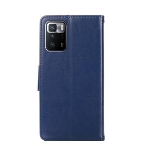 huismerk Voor Xiaomi Redmi Note 10 Pro (China) Crystal Texture Horizontale Flip Leren Case met Houder & Card Slots & Portemonnee (Royal Blue)