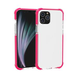 huismerk Voor iPhone 12 mini Schokbestendige TPU + acryl beschermhoes(Roze)